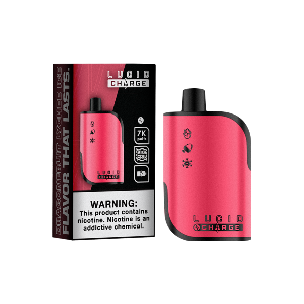 Lucid Charge: Dragon Fruit Lychee Disposable Vape in Vacaville