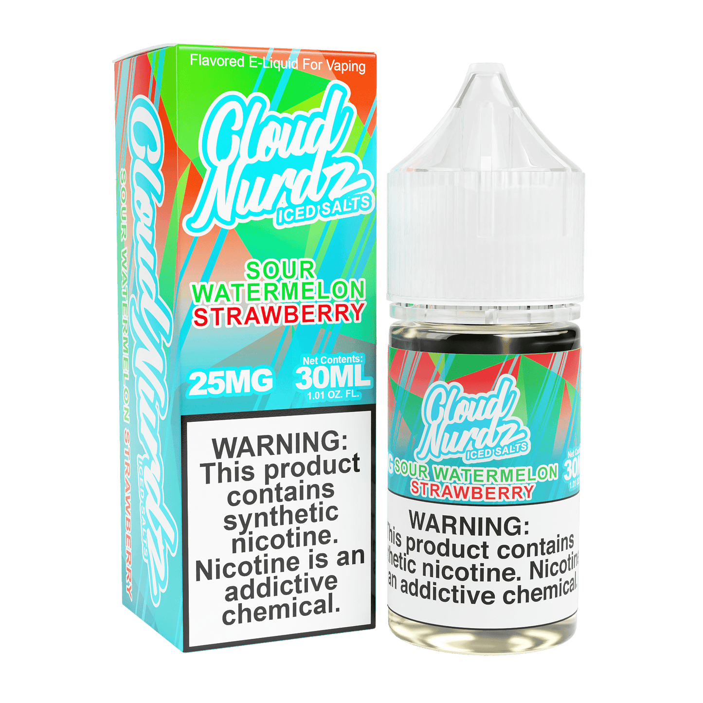 Cloud Nurdz Salt: Iced Sour Watermelon Strawberry