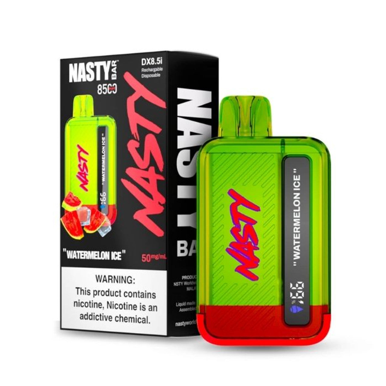 Nasty BAr 8500 - Watermelon Ice Disposable Vape Pod