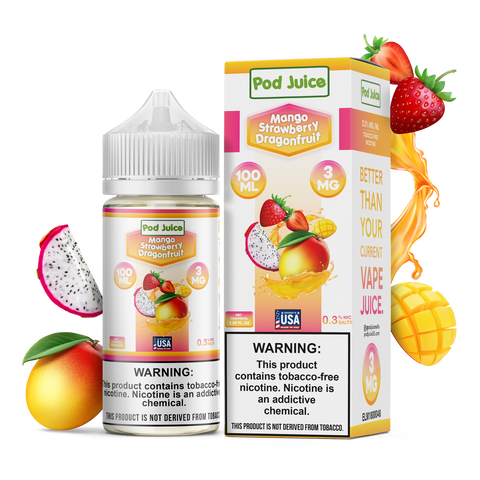 Pod Juice: Mango Strawberry Dragonfruit