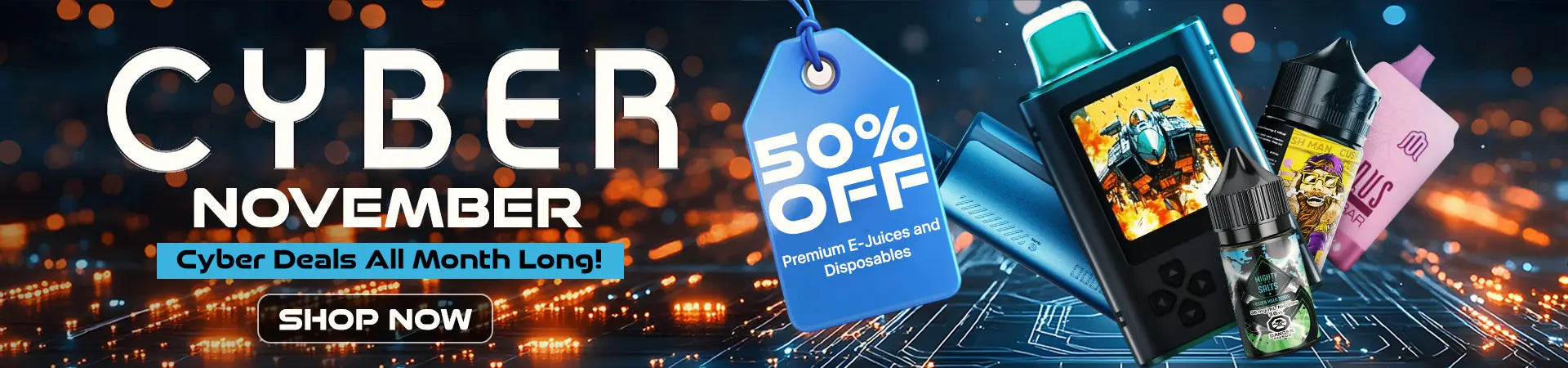 cyber november sale category banner desktop