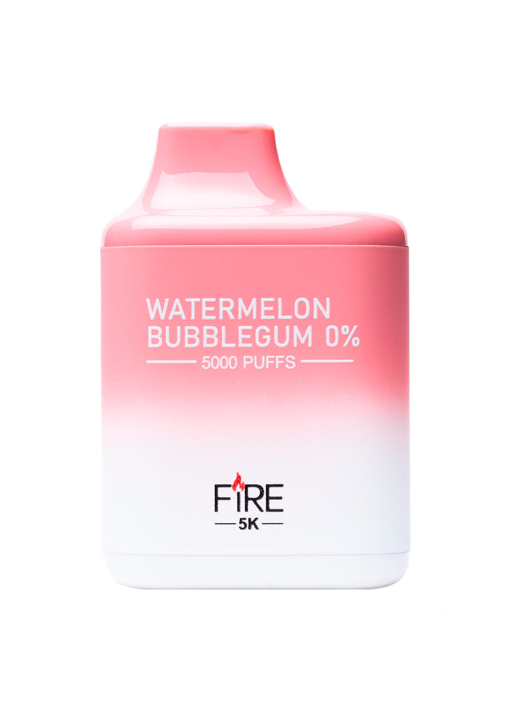 Fire Zero 5K: Watermelon Bubblegum 0% Nic Disposable Vape in Vacaville