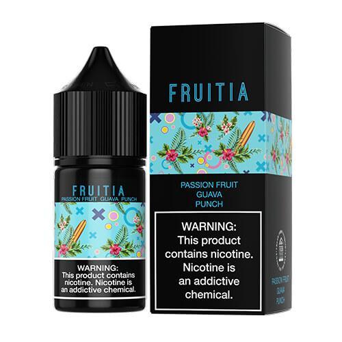 Fruitia Salt: Passionfruit Guava Punch E-Liquid in Vacaville