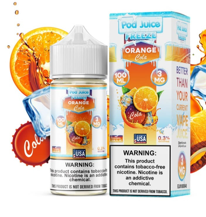 Pod Juice: Orange Cola Freeze Vape E-Liquid
